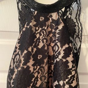 Black & Nude Lacey Jump suit, Size 8, Worn once